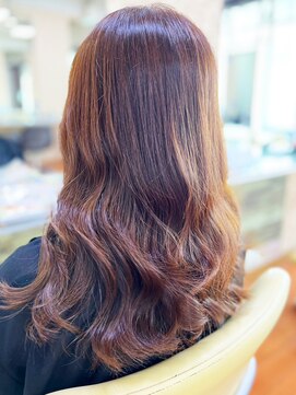 アークスヘアー 大人可愛い髪質改善カラーブラウンベージュ毛先パーマ透明感