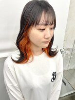 オタクヘア 渋谷(OTAKU HAIR) オレンジインナー【前髪 マチルダボブ ピンクベージュ】渋谷駅