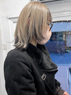 ラレイ ハラジュク(Lalei harajuku) 【ささき】ウルフ/レイヤーカット/ブリーチ/インナーカラー/前髪