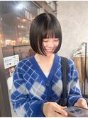 【minim×miku】あごラインボブ×ちょこっとレイヤー