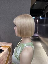 ペレ 栄店(PELE) デザインカラー/レイヤーカット/ウェットヘア/オリーブベージュ