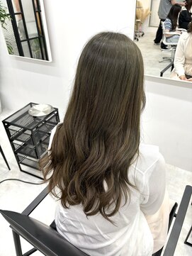 ディジョン(Dijon) 韓国顔まわりレイヤーカットグレージュオリーブベージュブラウン