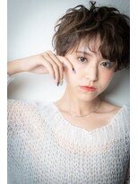 カバーヘアアンドスパ ブリス 浦和(COVER HAIR&SPA bliss)&nbsp;グレーベージュ小顔補正カットマッシュパーマv浦和20代30代40代