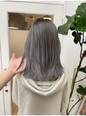 ボブルフ/ネビージュ/小顔/ワンレン/スモーキーアッシュ[渋谷駅]