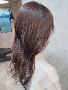 ドゥマン(Demain) 大人可愛いバイオレットカラー艶ウルフ黒髪バイオレットベージュ