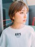 前髪カット+カラー　￥7,700