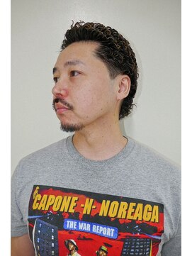 ルックグッドストア タカラヅカ(LOOK GOOD STORE TAKARAZUKA) メンズカットアップバングスパイキーショートカールスタイル