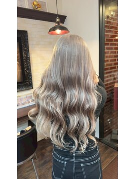 #ハイトーンカラー#バレイヤージュ#プルエクステ