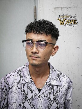 プロショップウェーブ(PRO SHOP WAVE) アッシュブラック/カルマパーマ/ベリーショート/原宿