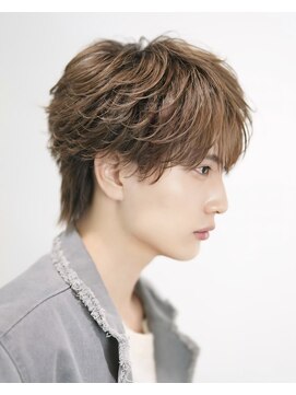 オーシャントーキョー 心斎橋(OCEAN TOKYO WEST) ラウンドマッシュシースルーフェザーショートウルフ