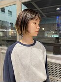 morio札幌　札幌ボブ　レイヤーボブ　毛先カラー