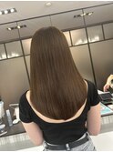 透明感カラー　シナモンベージュ　ニュアンスカラー