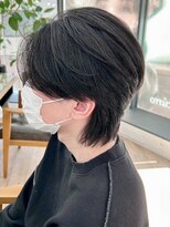 ネオリーブ クーロ メゾン 横浜(Neolive curro Maison)&nbsp;韓国マッシュ　センターパートフェザーパーマ　MEN’S HAIR