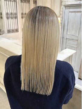 コード 四条河原町駅店(CHORD) ブロンドルーツカラー／ナチュラルグラデーション