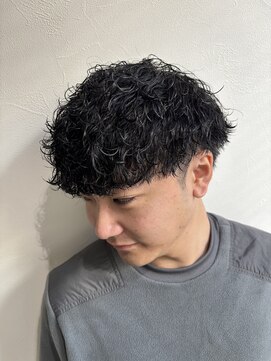 グラフ 立川(Graph.) 波巻きパーママッシュツーブロックメンズ