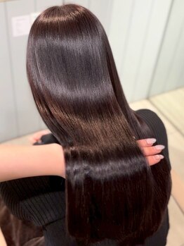 【梅田茶屋町口5分】韓国ミディアムヘアなら《Le ciel》艶カラーとレイヤーカットで作る今っぽ韓国スタイル