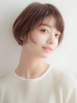 小顔マッシュルームボブ