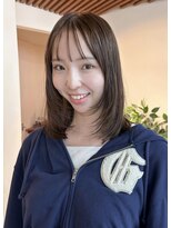 アペロ 柏(Apero)&nbsp;レイヤーカット/オリーブベージュ/小顔カット/ボブ/柏美容室