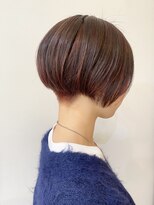 モリオ フロム ロンドン 成増店&nbsp;【morio成増/一戸】刈り上げ前下りショートボルドーカラー