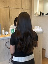 アピッシュ シーナ 海老名店(apish ciena) ブラウンカラー×韓国風ロングレイヤー