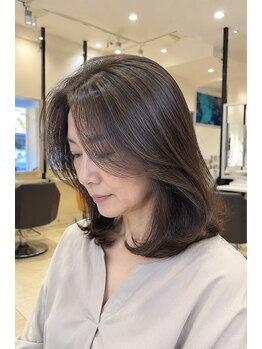 マティス 室見店(MATISSE)の写真/【室見駅10秒】白髪を隠すだけではない。透明感と艶を楽しむ、上質な大人カラーを提案