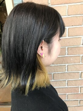 サロンドミルク 原宿(salon de MiLK) イエロー×インナーカラー