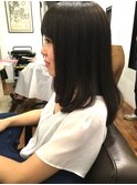 ナチュラル可愛いミディアムスタイル