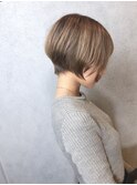 ハンサムショート×クリアベージュ