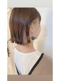 切りっぱなしボブ×おしゃれインナーカラー☆