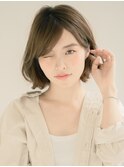 Aバング/美フォルムショート/大人ボブ/シアー【新宿/西新宿】