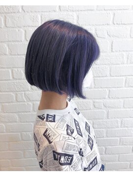 デイジー インデックスヘア 大島店(DAISY index hair) ダークラベンダーアッシュ/3Dレイヤー/ボブウルフ ミニボブ