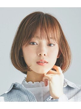ビアンコカーロ 用賀店(Bianco caro) ナチュラルボブ/アースカラー/20代30代
