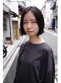 抜け感のあるボブスタイル