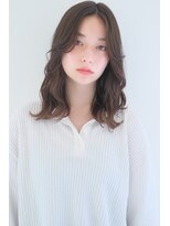 ヘアサロン ガリカ 表参道(hair salon Gallica) 【Gallica】大人ゆる巻きセンターパート小顔顔周りレイヤー