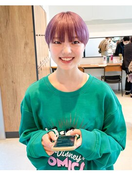 イギー(igggy) マッシュショート☆ケアブリーチ☆ラベンダー