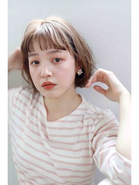 テラスコード 梅田(TERRACE CODE) ミルクティベージュ×ミディアム[くせ毛ショート/パーマボブ]