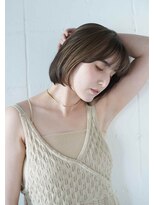 シェル 国分寺(shell)&nbsp;くびレイヤーエモージュ前髪モテベージュレイヤーミディ/国分寺