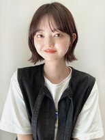 ガーデン ムサシコスギ(GARDEN MUSASHIKOSUGI)&nbsp;切りっぱなしボブ 大人ボブ 外ハネ シースルーバング 春夏ヘア