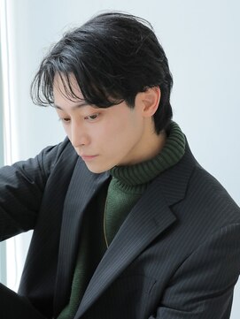 ジョイン ラックスビー 京都店(JOYN LUXBE) センターパートツーブロックマッシュウルフカルマパーマ波巻き