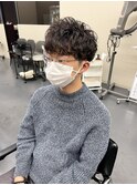 10月ワンカール無造作パーマ
