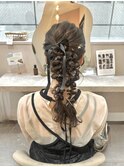 ツインがかわいい*お呼ばれに大人気!/ふわもこツインポニー