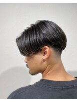 レンゲン(LENGEN)&nbsp;束感刈り上げビジネス七三ツーブロックアップバングtgadmj