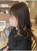 イヤリングカラーベージュ