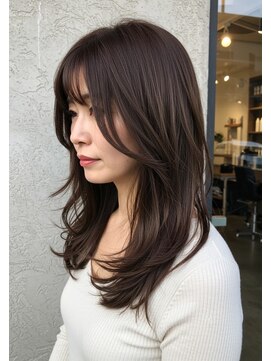 ハピネス 王寺店(Happiness) 前髪カット/顔周りカット/韓国レイヤー/レイヤーカット/髪質改善