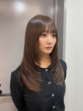 コビーバイジーナ 梅田茶屋町(Coby by Zina) レイヤーカット*ブラウン【hina】