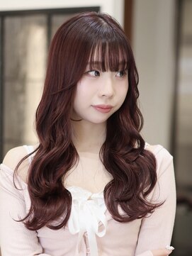 チェリーブラウン×レイヤーカット