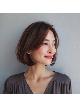 リファインド(REFINED) ローズブラウンボブ/イノアカラー/髪質改善/銀座/ビビビ祭