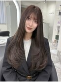 韓国ヘア/髪質改善/レイヤー/グレージュ/ワンホン/天神大名
