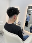 波巻きツイストスパイラルニュアンスパーマ
