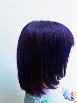 ムーンボウ(moon bow) パープルボブヘアー